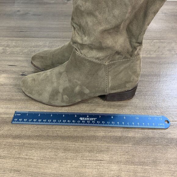 Madden Girl Womens Suede Knee High Boots Size 8 Slouch Comfort Round Toe - Picture 4 of 11